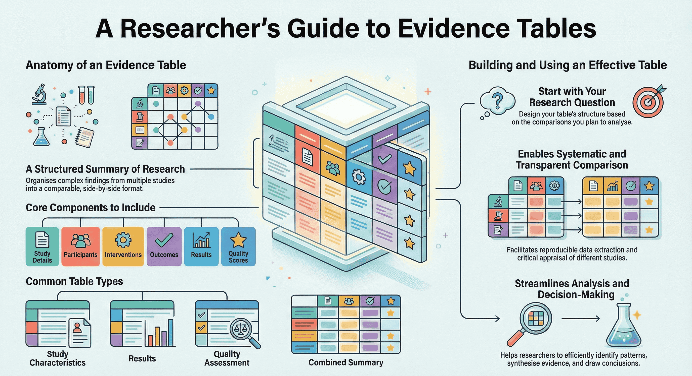 Stack of books and reading glasses on a wooden table representing research evidence